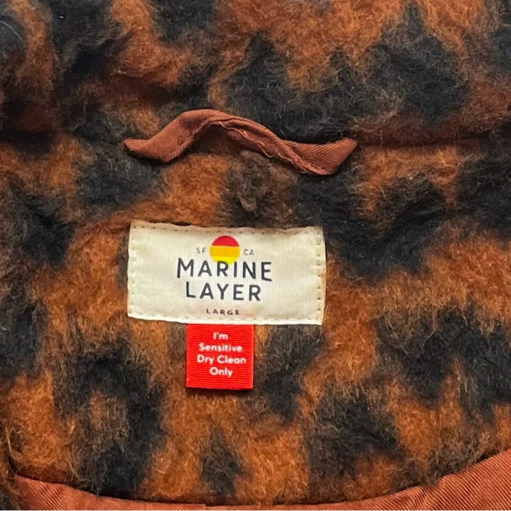 Marine Layer Leopard-Pattern Brown & Black Trench… - image 6